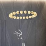 Customized Living Room Chandelier Restaurant Hotel Lobby Pearl Necklace