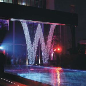 China Indoor Interactive Words Pic Show Programmable Water Curtain factory