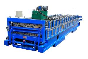 China IBR Sheet Corrugated Sheet 0.8mm Double Layer Roll Forming Machine factory