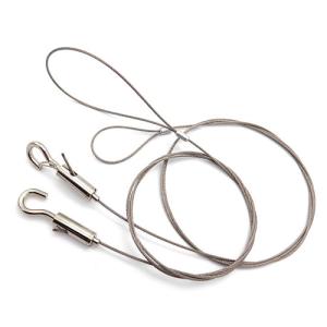 China Security Double Loop Stainless Steel Wire Lanyards Resistance Corrosion And Chemical factory
