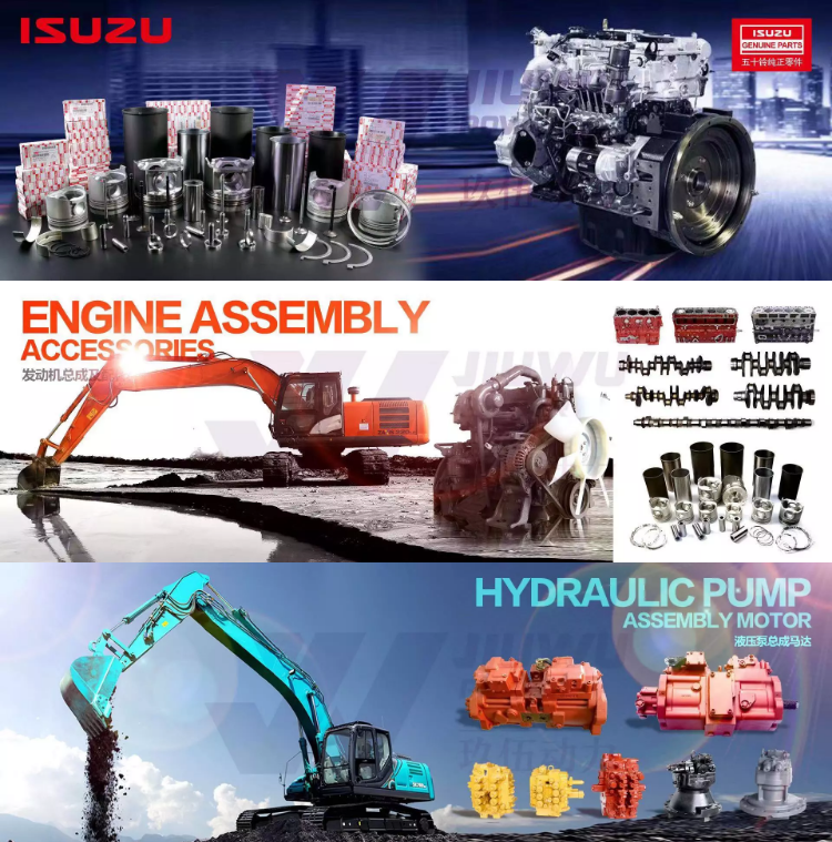 ISUZU Genuine 4JJ1 Engine EGR Valve For CASE Excavator CX130B SH140W ZX130W JIUWU POWER 8-97381560-3 8973815603