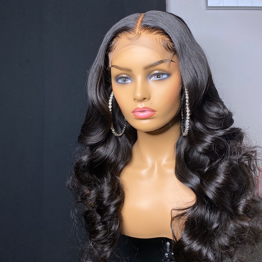 13*4 Lace Front Human Hair Wigs Pre Plucked