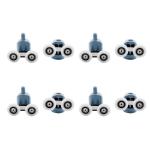 Anti Erosion Sliding Shower Door Wheels , Zinc Alloy Double Shower Door Pulley