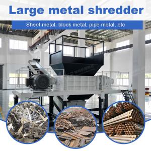 Automatic Scrap Metal Plastic Wood Shredder Crusher with Pump Standard