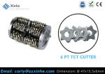 Customized Edco Scarifier Parts TCT Carbide Cutters Parts Zinc Coating