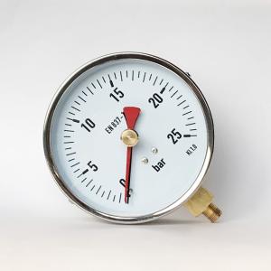China 25 Bar 100mm Stainless Steel Pressure Gauge factory