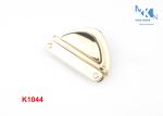 Light Gold Handbag Twist Lock 48mm , High Grade Turn Lock Clasp Hardware
