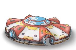 China UFO kids playground obstacle course game new design factory