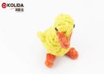 Yellow Color Pet Toys Cotton Duck For Dog Tooth Cleaning Bite Resistance