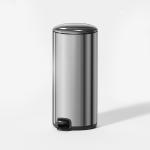 20L Stainless Steel Kitchen Bathroom Thin Lid Pedal Trash Bin Waste Bin Dustbin