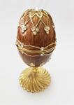 Luxury Faberge Easter Egg Elegant Enamel jewlery box Crytsal Easter Faberge Egg