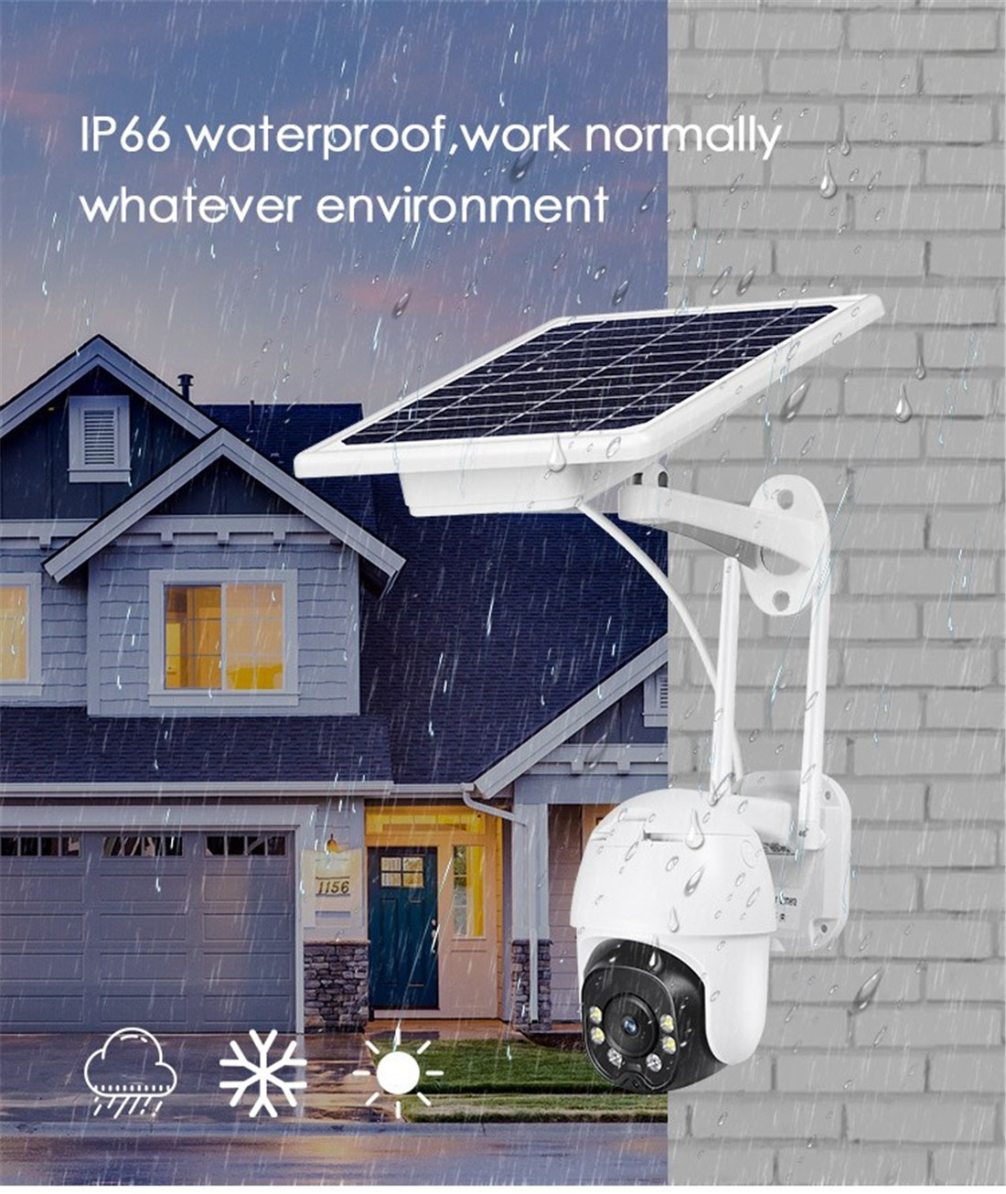 Unistone 2MP 8W 4G & WIFI Wireless Solar PTZ Smart Speed Dome Camera(US-SDO2258W01)