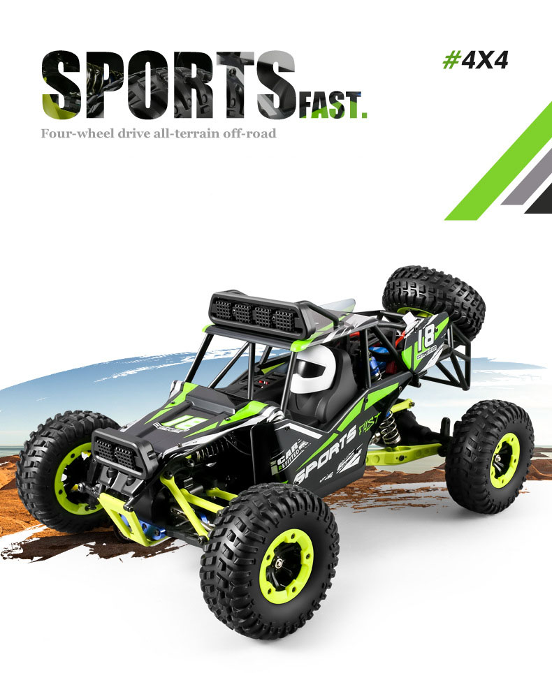 12RC Four-Wheel Drive Remote Control Vehicle Steering Gear Alloy Off-Road Racing Car Brushless Ideal