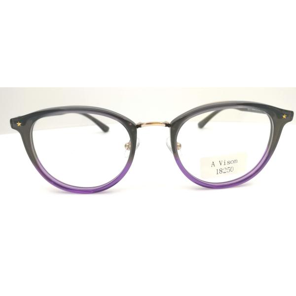 China Light-weight combined frame with acetate & titanium eyewear spectale frames factory