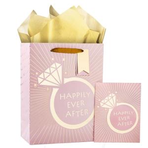 China Custom Color Accepted Ivory Board Wedding Gift Paper Bags for Special Occasion Gifts factory