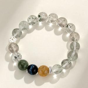 China Crystal Bracelet Old Mineral Pink Crystal Bracelet For Girl Birthday Gift Women Stone Bead Glass Beads Bracelet Colorful Crystal Beaded Butterfly factory
