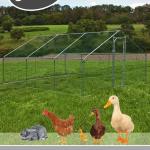 3x6x2m Chicken Run Walk in Chicken Cage Poultry Pet Coop for Rabbit Hen House