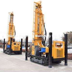 China Hydraulic Borehole Water Well Drilling Rig 680m Crawler Mounted Machine With 154KW Cummins Engine factory