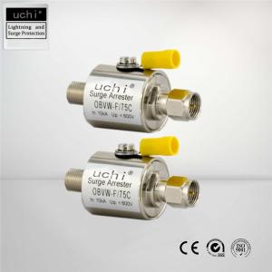 China Brass F Type Surge Protector , TNC Antenna Surge Protection 420V 60KA factory