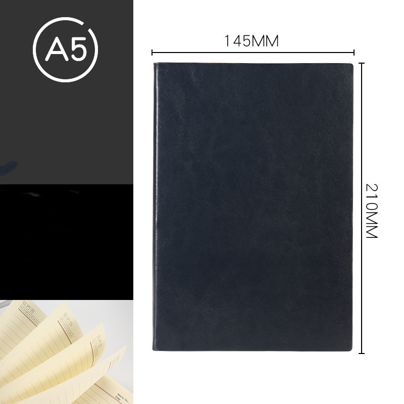 Custom Printed Business Leather Cover A5 Hardcover Journal Notebook with Calculator