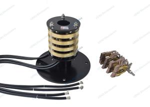 China 5 Rpm Carbon Brush Slip Ring With Through Hole Id 70mm Electrical Collector factory