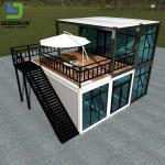 Corrugated Color Steel Sheet Prefab Container Homes Anti Earthquake Windproof
