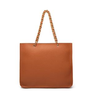Lichee Pattern Pu Leather Tote Bag Purse With Zipper