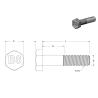Buy cheap ASTM A193 B8 Class 1 Stainless Steel Screws Nuts Bolts Heavy Hex Screws from wholesalers