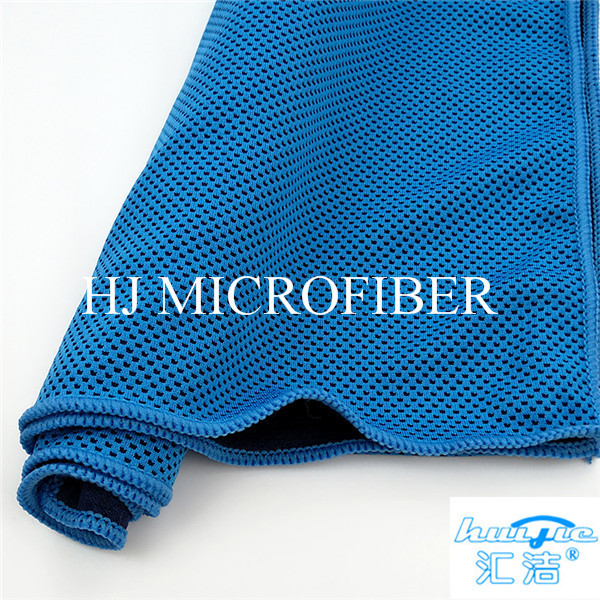 Factory Direct Microfiber Cleaning Cloth Blue Color Colorful Beach Square Towel 40*60cm