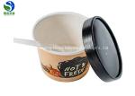 Healthy Paper Soup Bowls Disposable Customized Print Colorful Eco - Friendly
