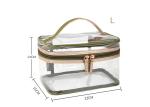 Easy Carrying Clear Cosmetic Bags For Travel Fashionable Design OEM Service