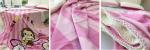 Cute Animal Print Flannel Baby Blanket Screen Printing 100% Polyester Microfiber