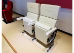 Fabric Upholstery 160mm Auditorium Theater Seats With Wooden Back