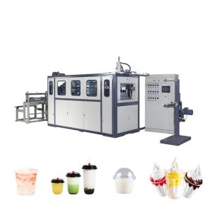 China Multifunctional PVC PE Plastic Thermoforming Machine For Cup Making factory
