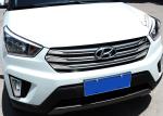 Stainless Steel Front Grille Trim Stripes For Hyundai IX25 Creta 2014 2015 2016