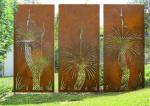 OEM / ODM Decorative Black Aluminum Fence 6x8 Privacy Fence Laser Cut