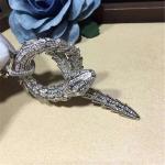 B Luxury jewelry factory high-qu Heavy diamond snake Necklace 18k gold white
