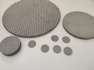 China Multi Layered Screens Sintered Metal Filter Disc High Rigidity And Stability factory