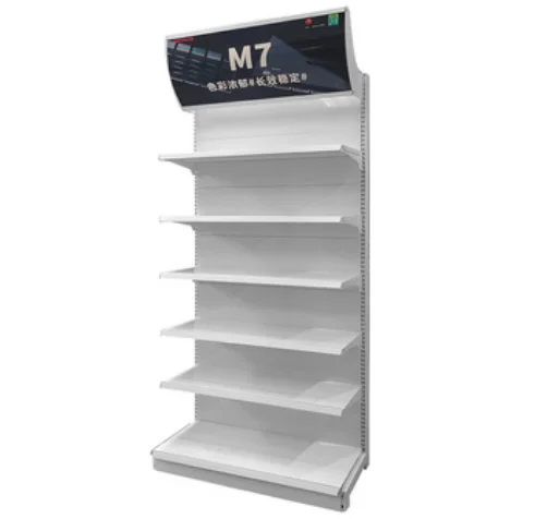 Light duty display rack gondola pharmacy shelf