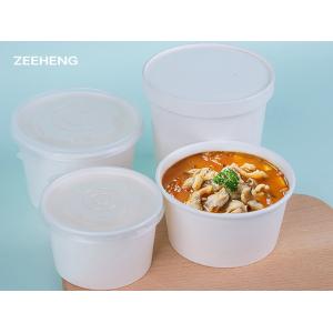 ZEEHENG Kraft White Paper Bowl Soup Cup Bowls