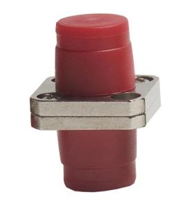 China Metal housing single-mode FC Square Fiber Optic Adapter with zirconia sleeves factory