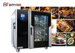 Stainless Steel 6 Trays Combi Oven With Boiler Electric LCD Version can storage