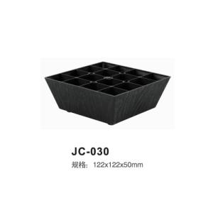 China high quality black furniture legs injection plastic trapezoidal sofa legs JC-030 factory
