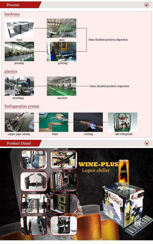 four independent tanks shot chiller dispenser with CE and RoHs certificate