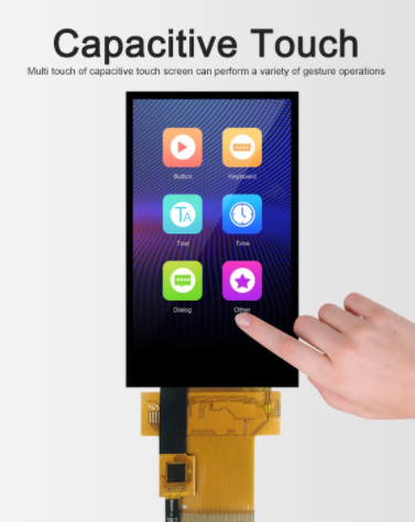 China 3.97 Inch IPS TFT LCD Display with MCU 16bit Interface 16.7M Colors and NT35510 Driver IC factory