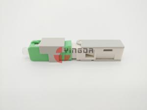 China FTTH Fiber Optic SC APC Mechanical Connector Clamshell Pre polished Fiber For Drop Cable factory