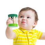 Montessori Rattle 1.9in Wooden Musical Toys Baby Wooden Instrument Set