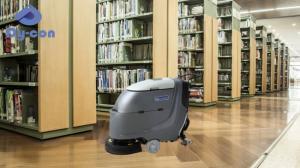China Quiet Library Floor Scrubber – Auto Shutoff &amp; Gentle Cleaning factory