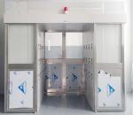 Automatic double door cargo air shower room