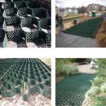 Oxidation Resistance Ground Grid Geocell For Road Construction 150mm 445mm